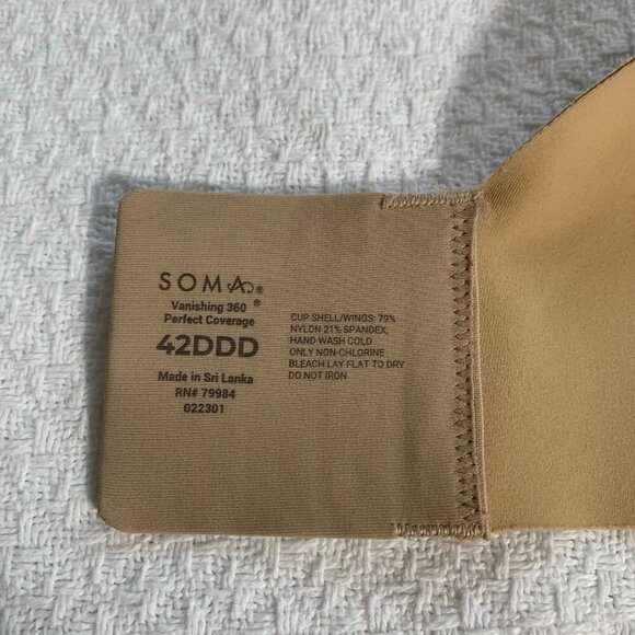 Soma 42DDD vanishing 360 perfect coverage bra - Picture 8 of 8